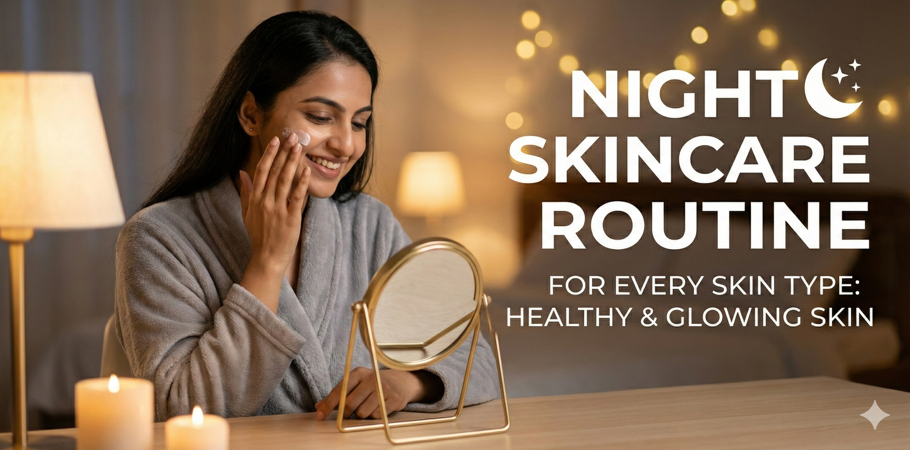 Night Skincare Routine for Every Skin Type for Healthy and Glowing Skin